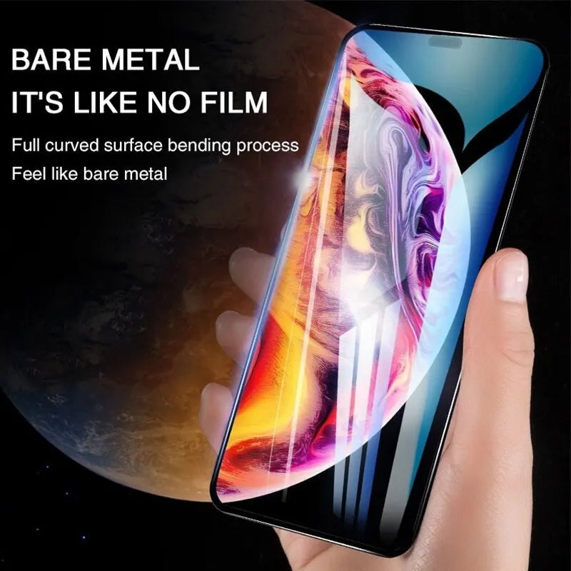 4PCS Full Cover Tempered Glass for iPhone 14 Pro Max 14 Plus 15 9D Screen Protector for iPhone 13 Pro Max 12 11 13 Mini Glass Oasis Select