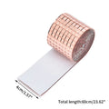 Mirror Mosaic Tile Strip Sticker – Self-Adhesive Acrylic Wall Decor