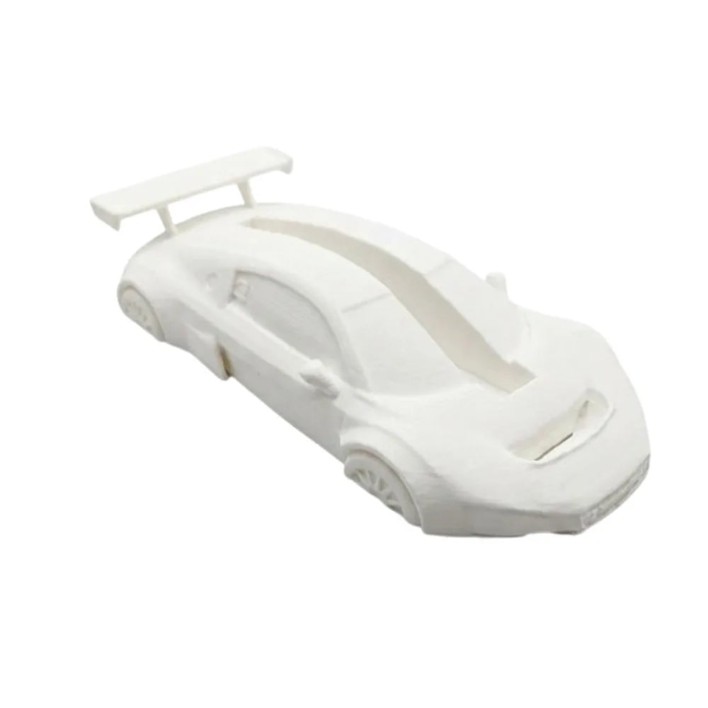 3D Printing Sports Car Business Card Holder Realistic Plastic Business Card Storage Box Auto-Themed Novelty Name Card Organizer Oasis Select White