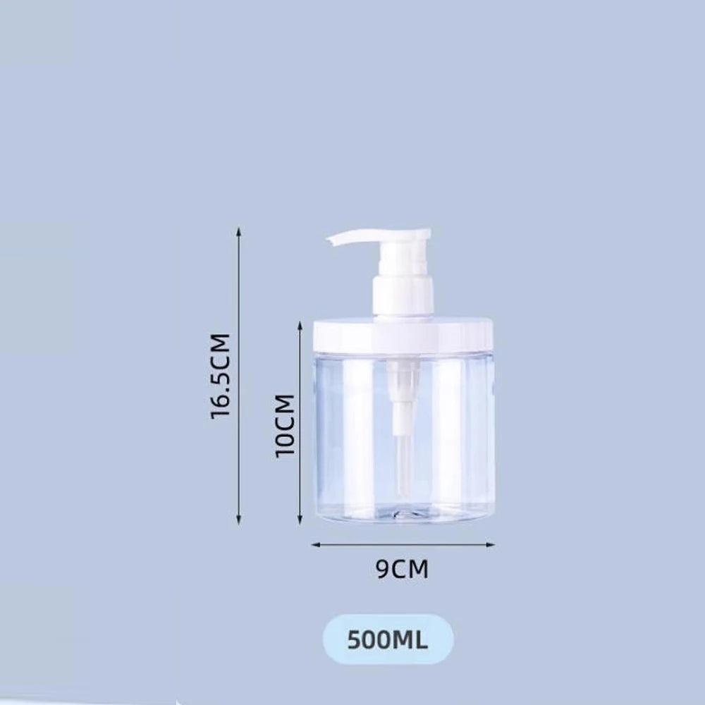 Refillable Pump Dispenser Bottle – Clear PET 500ml & 1000ml
