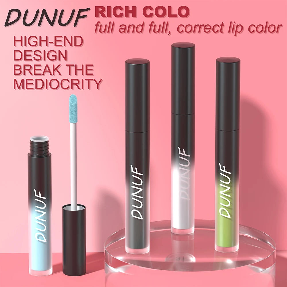 DUNUF 32 Multi-purpose Matte Lip Glaze Long-lasting Moisturizing Non-stick Halloween Lip Gloss Lipstick Oasis Select