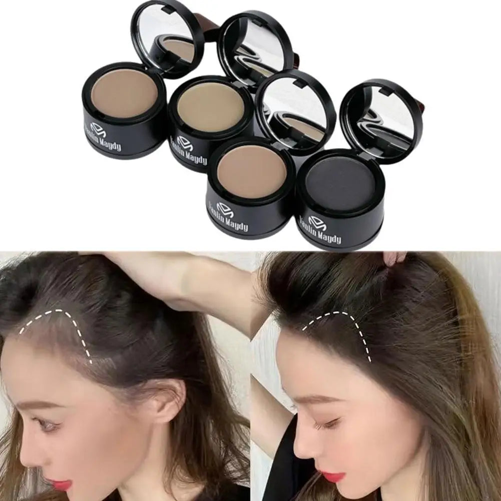Hairline Contouring Powder Hairline Repair Filling Powder With Puff Fluffy Thin Powder Line Shadow Powder Forehead Hair Makeup Oasis Select