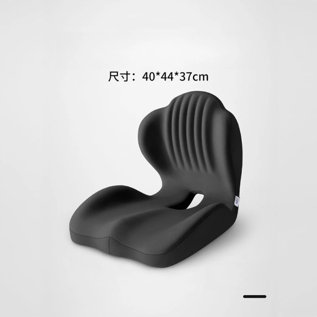 Soft Memory Cotton Seat Cushion Office Sedentary Seat Cushion Decompression Sitting Posture Correction Artifact Chair Cushion Oasis Select Black