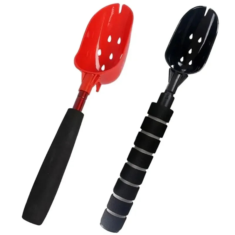 Bait Throwing Spoons Retractable Fish Bait Casting Scoop Lightweight Long Handle Non Slip Fishing Tackle Accessory Oasis Select