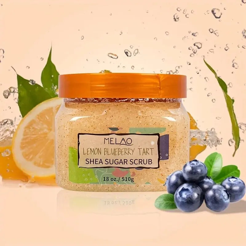 Melao Vegan Sugar Body Scrub – Mango, Shea & Fruit Blend