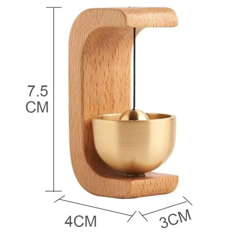 Hanging Decorations Japanese Wooden Wind Chimes Wireless Doorbell Entrance Door Bell Decorative Wind Bell for Home Opening Oasis Select A