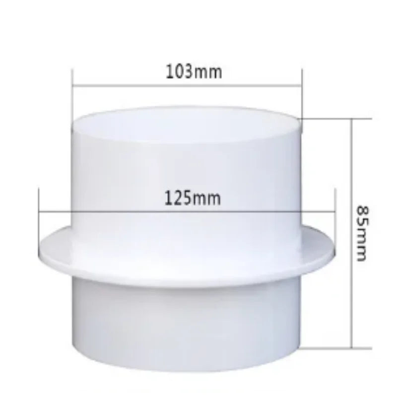 Round Pipe Check Valve Air Duct Check Ventilation Device Durable Exhaust Fan Hose Proof Ventilating Grill Kitchen Accessories Oasis Select 110mm