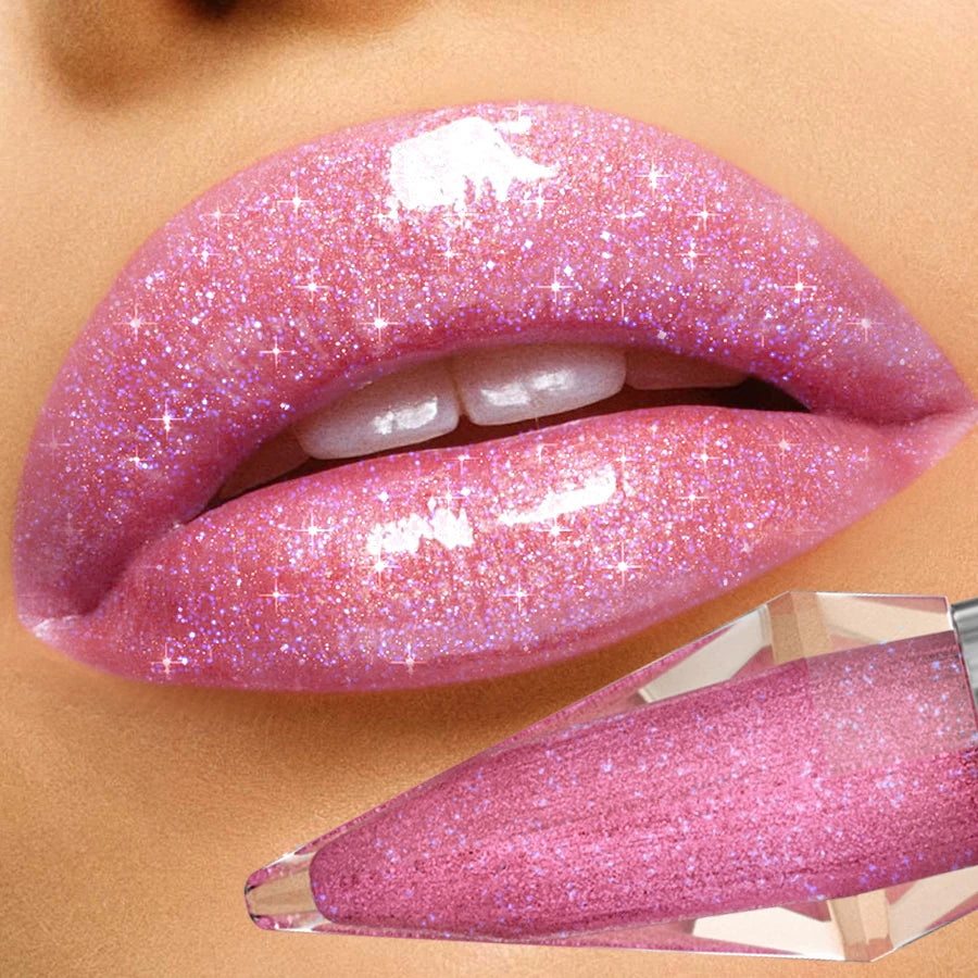 FUNPARK 8-Color Glitter Shimmer Lip Gloss | Diamond Lipstick