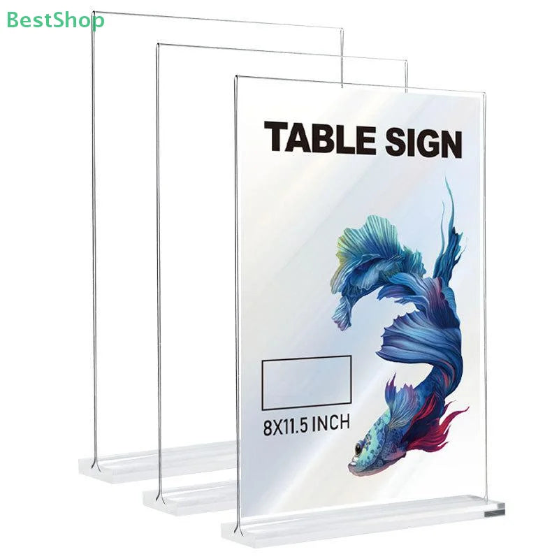 Acrylic Sign Holder A4/A5/A6 Desk Menu & Price Display Stand