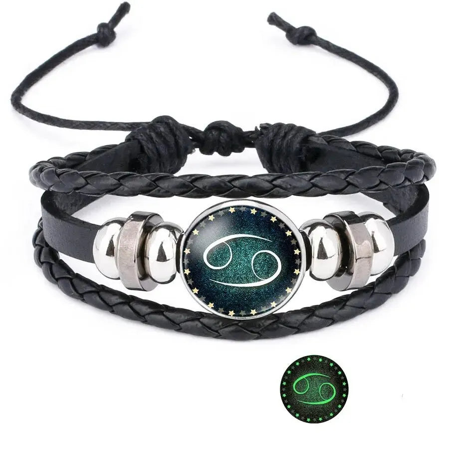 Glow in the Dark Zodiac Constellation Bracelet | All 12 Signs Constellation Bracelet Oasis Select Cancer