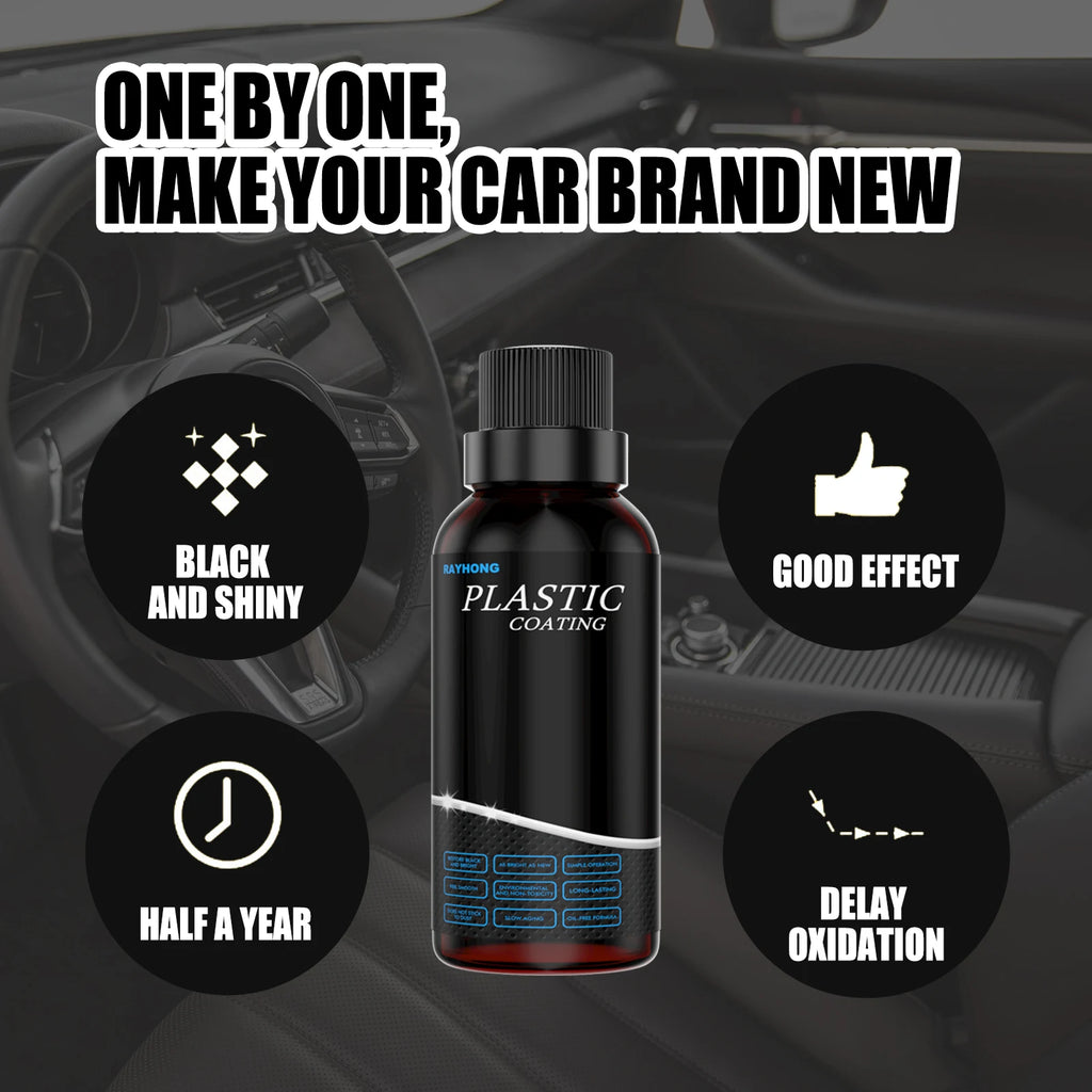 Rayhong Car Plastic Refurbishment Cleaning Agent Longlasting Waterproof Coating Leather Restore Auto Polish Cleaning Products Oasis Select