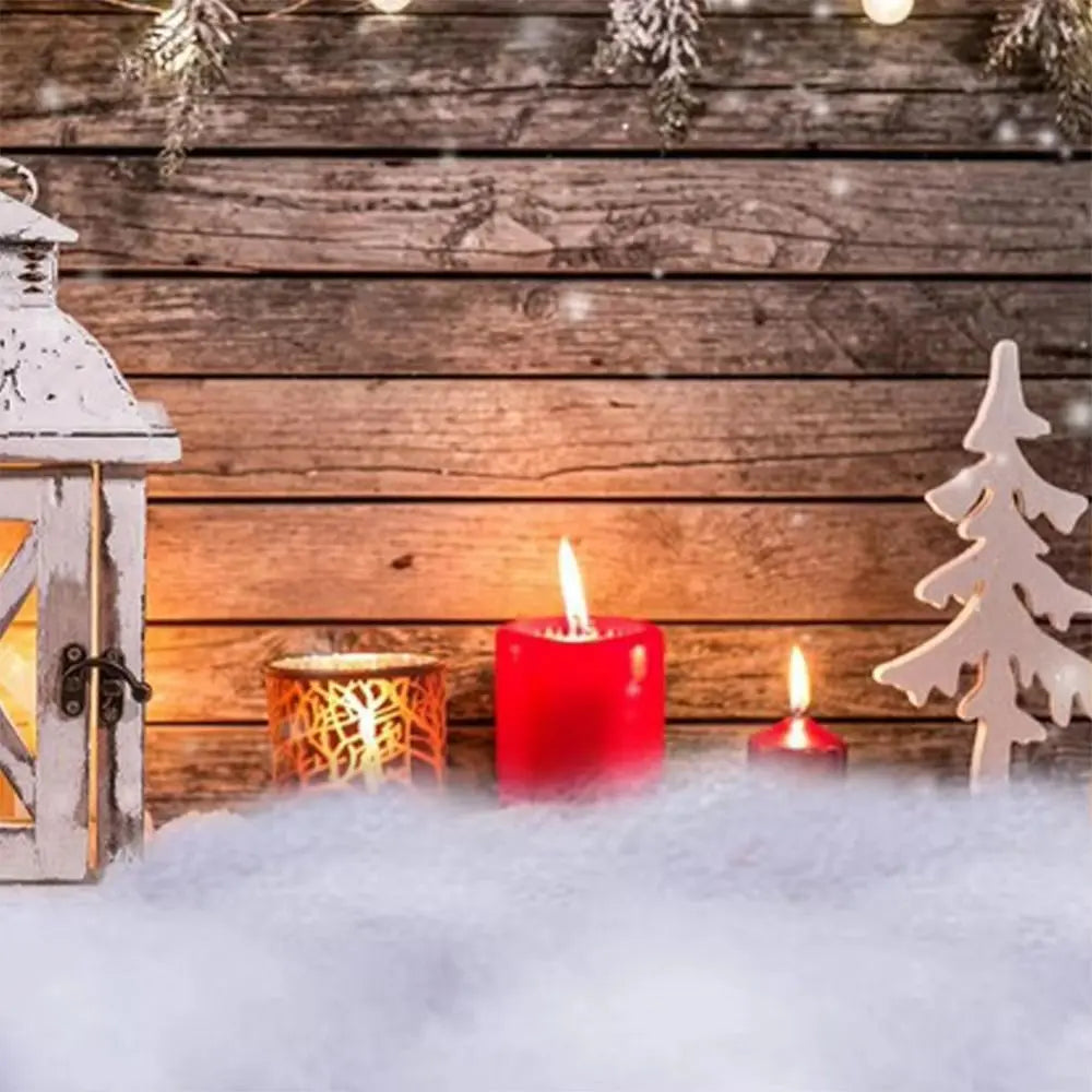 Artificial Christmas Snow Blanket – Fluffy Reusable Winter Mat