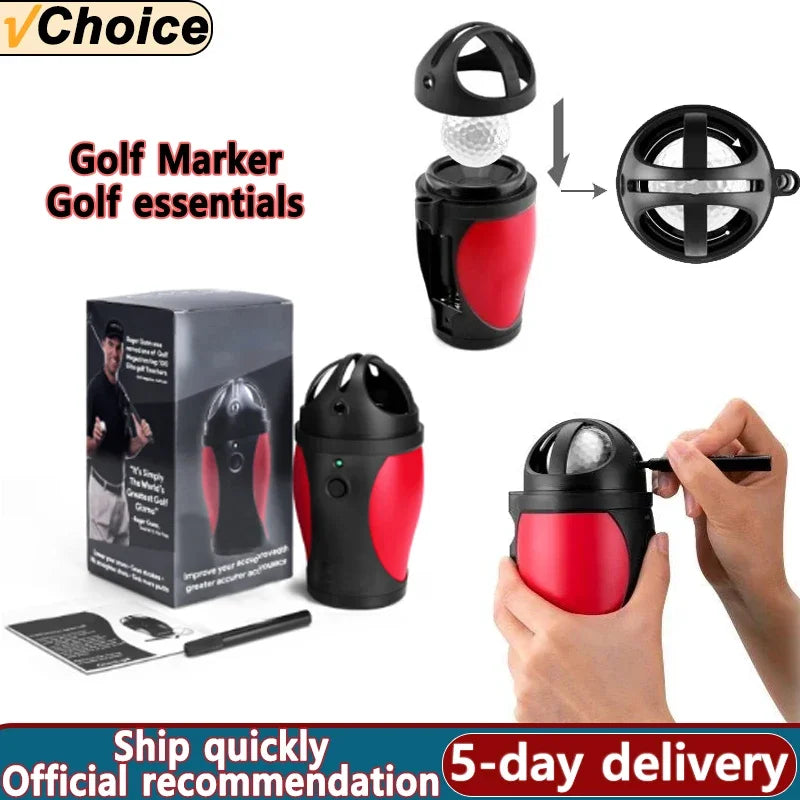 PGM Golf Electric Scriber Finds rotates Center Of Gravity Distribution Line LED Ball Painter Accessories Ball Spot Marker Tool Oasis Select