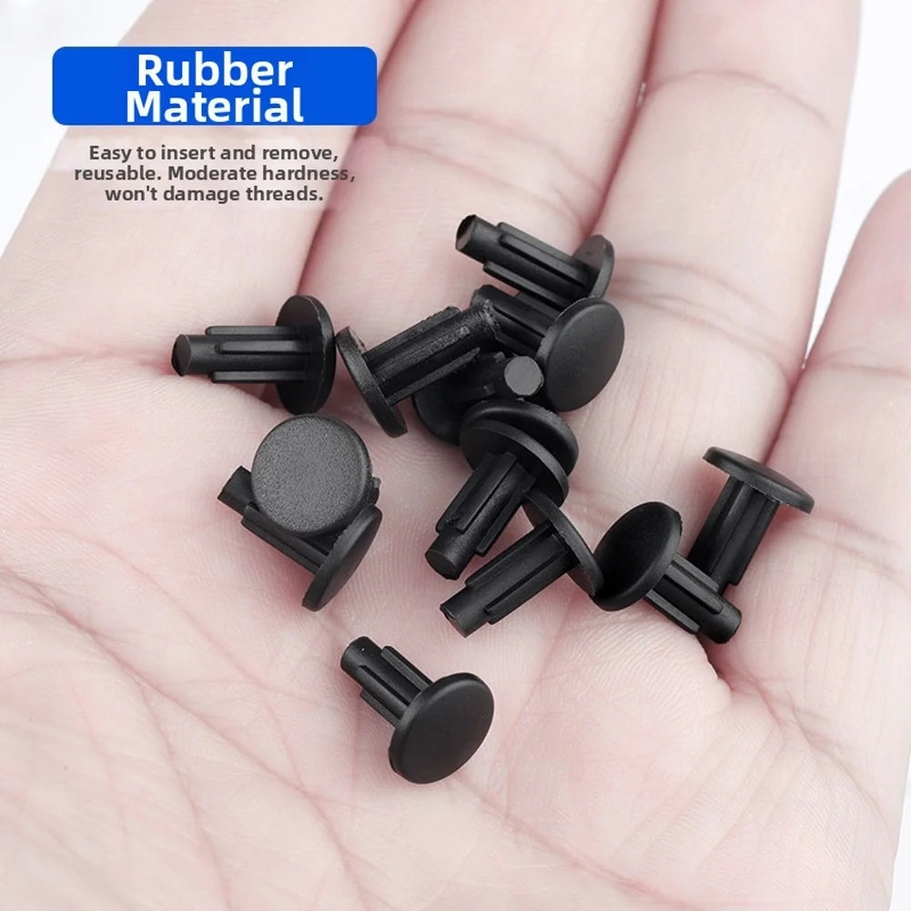 10pcs Bicycle Rack Hole Cover Rubber M5 Water Bottle Cage Screw Hole Waterproof Dustproof Protection Cover Bike Accessories Oasis Select