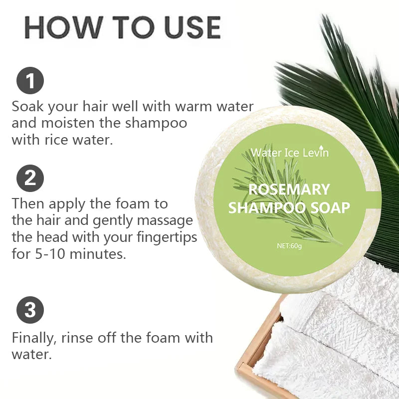 Rosemary Shampoo Hair Growth Soap Moisturizing Oil Control Non Irritating Increase Gloss Nourishing Hair Strengthening Shampoo Oasis Select