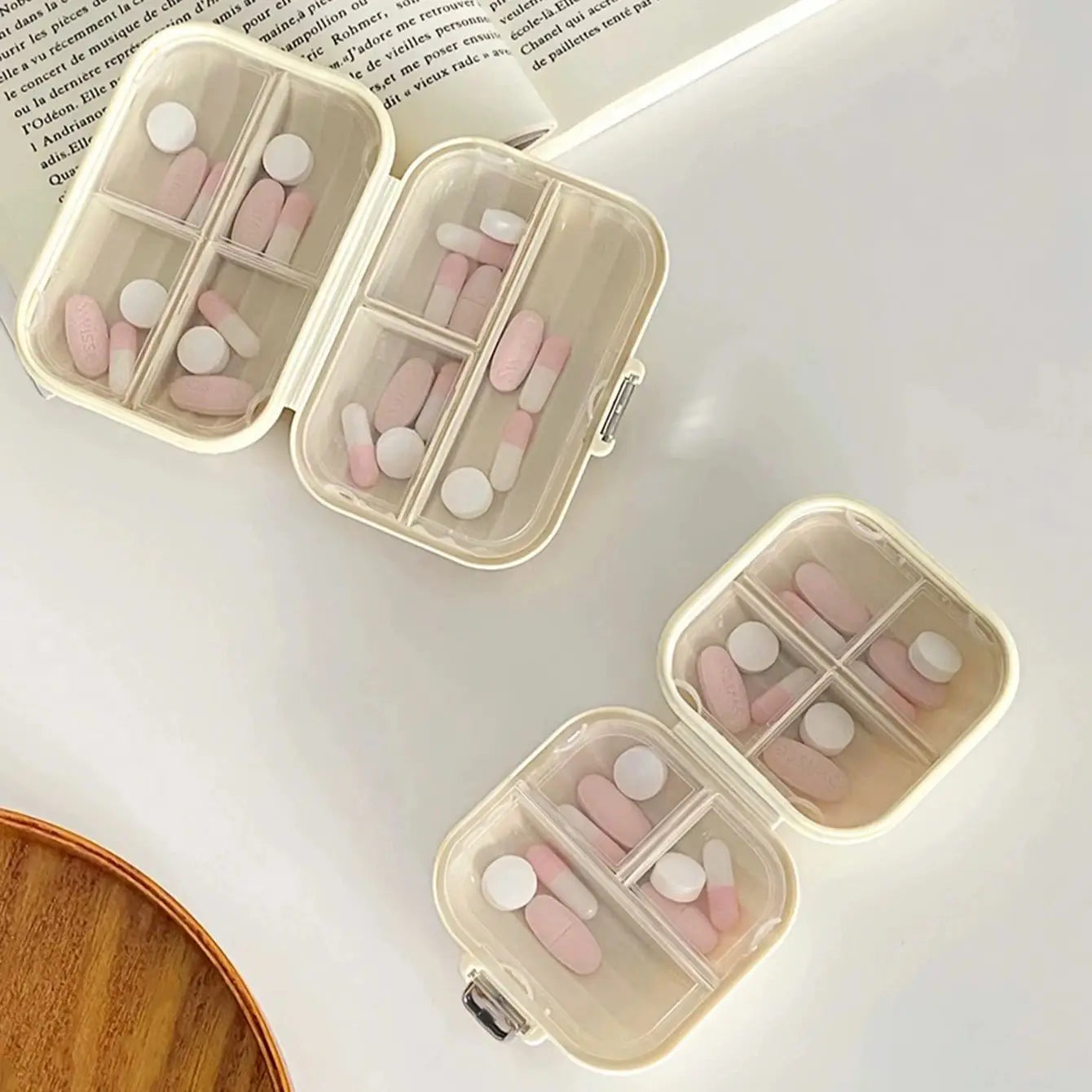 Cream Medicine Box, Portable Packaging, Seven Days A Week, Small Medicine Box, Mini Medicine Packaging Medicine Box Oasis Select
