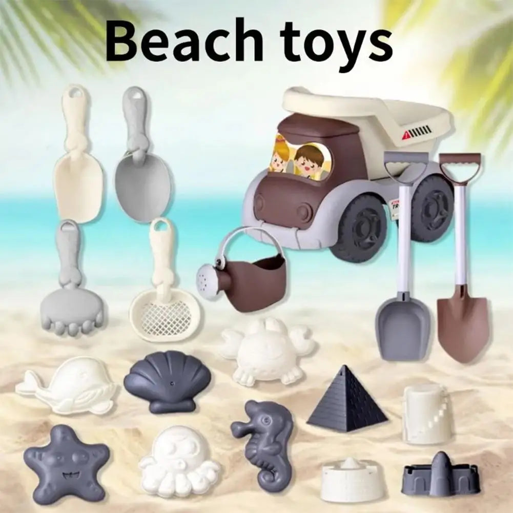 Kids Beach Sand & Water Play Set – Shovel, Rake & Bucket Beach Sand Play Set Oasis Select