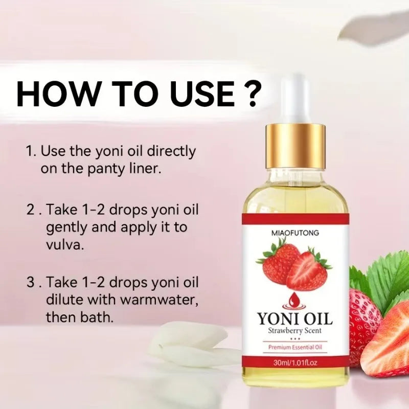 Female intimate essential oil, rose strawberry essential oil, YONI Oil Oasis Select