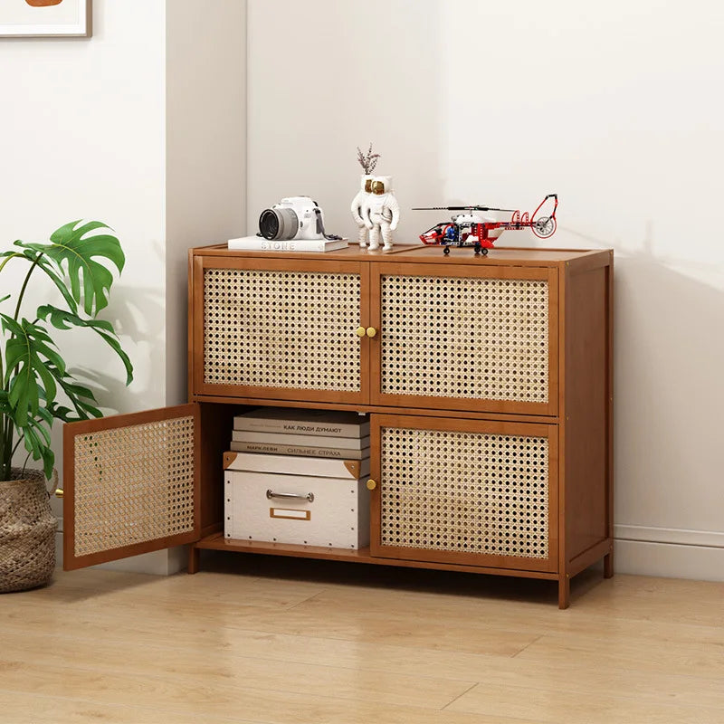 Bookcase with door, multi-layer storage rack, seam storage cabinet, living room display cabinet, bookshelf Oasis Select