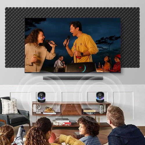 12PCS Self-Adhesive Soundproof Wall Panels Acoustic Foam Tiles Noise Reduction Home Studio Bedroom Sound Deadening Stick Oasis Select