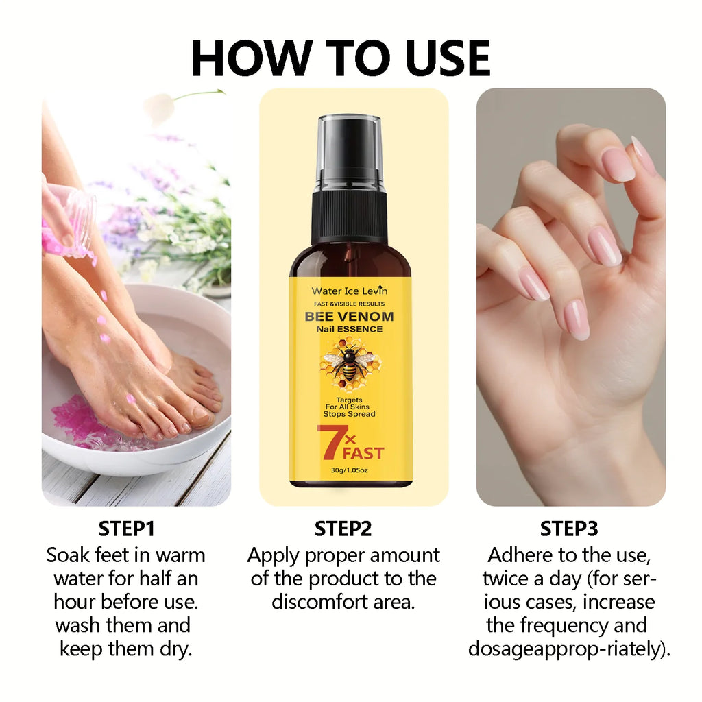 7X Fast Bee Venom Nail Essence – Nail Care, All Skin Types Nail Care Essence Oasis Select
