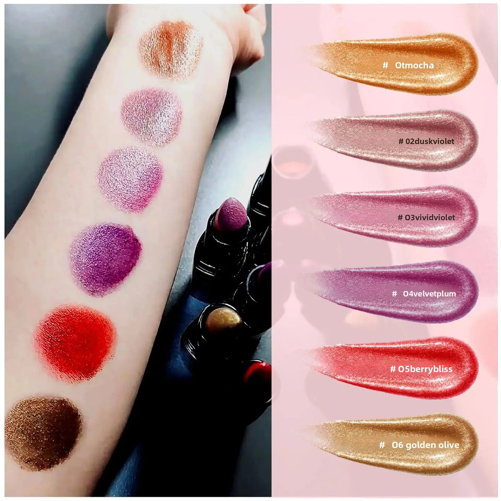 Mirsist Diamond Lip Gloss – Glitter Metallic Shine, 6 Colors