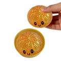 Glitter Squishy Dumpling Stress Relief Toy – Cute Pink Squeeze Squishy Stress Toy Oasis Select Orange