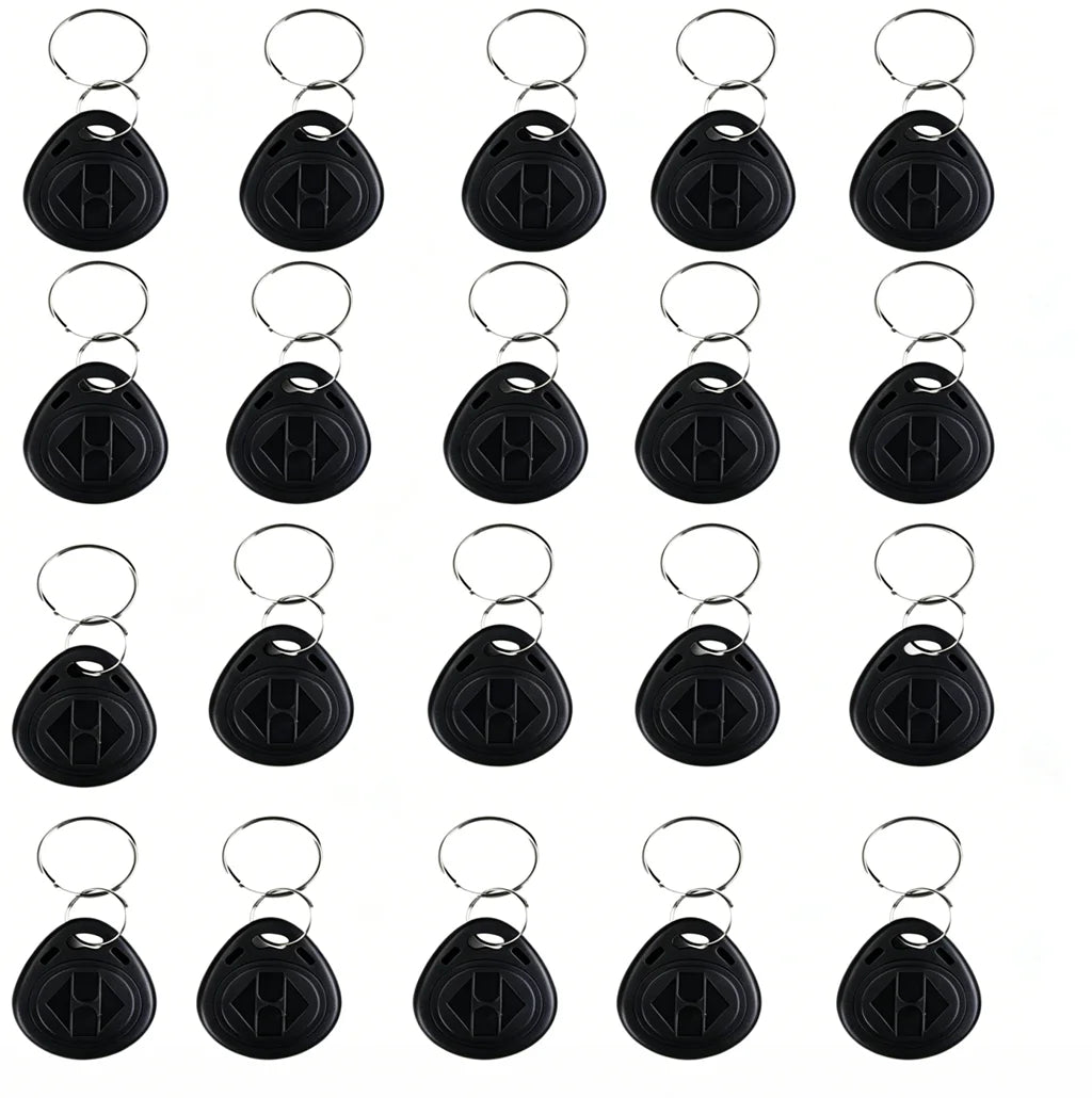 EM4305 T5577 125khz Copy Rewritable Writable Rewrite keyfob RFID Tag Key Ring Card Proximity Token Badge Duplicate Oasis Select black 30pcs