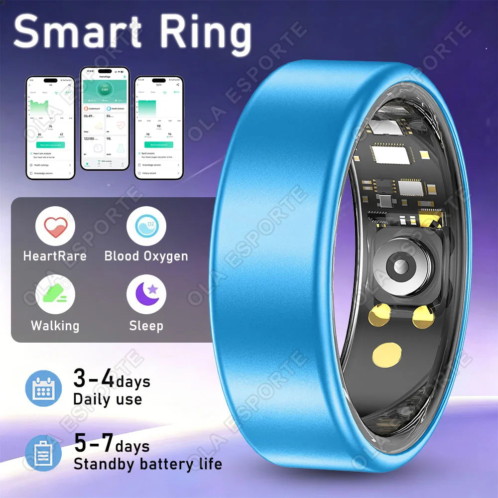 Ola Esporte Smart Ring – Heart Rate, SpO₂ & Sleep Tracker