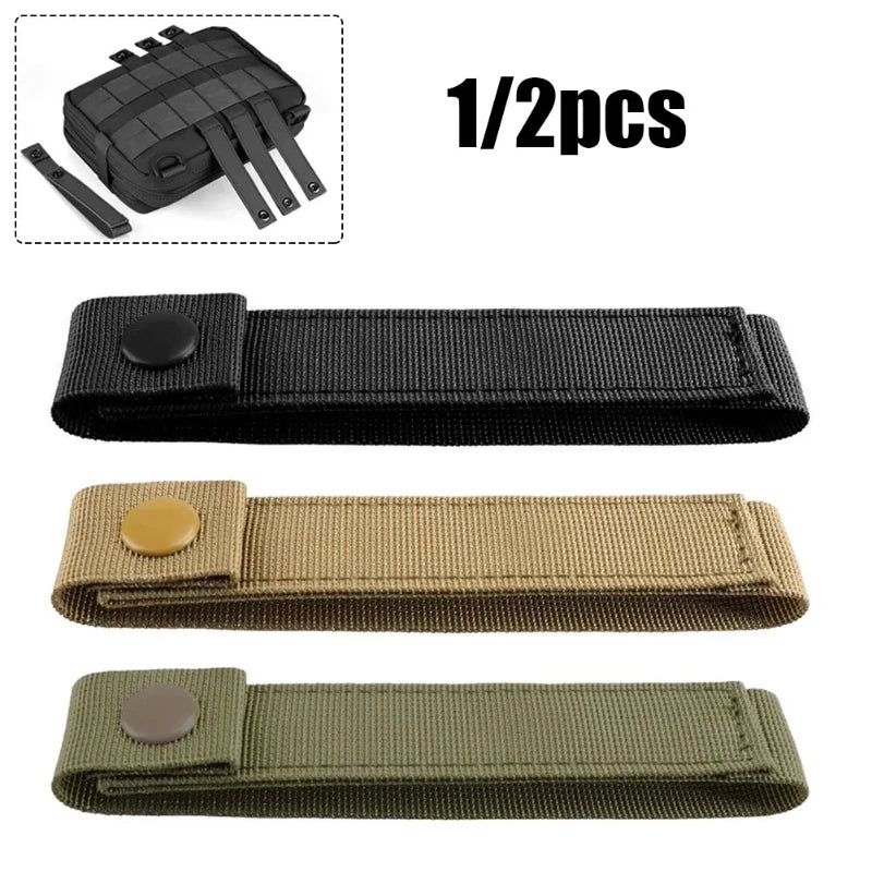 1/2pcs Outdoor Nylon Ribbon Webbing Buckle Key Hooks Clip Tactical Pouch Straps Belt Hooks Outdoor Belt Vest Backpack Hanger Oasis Select