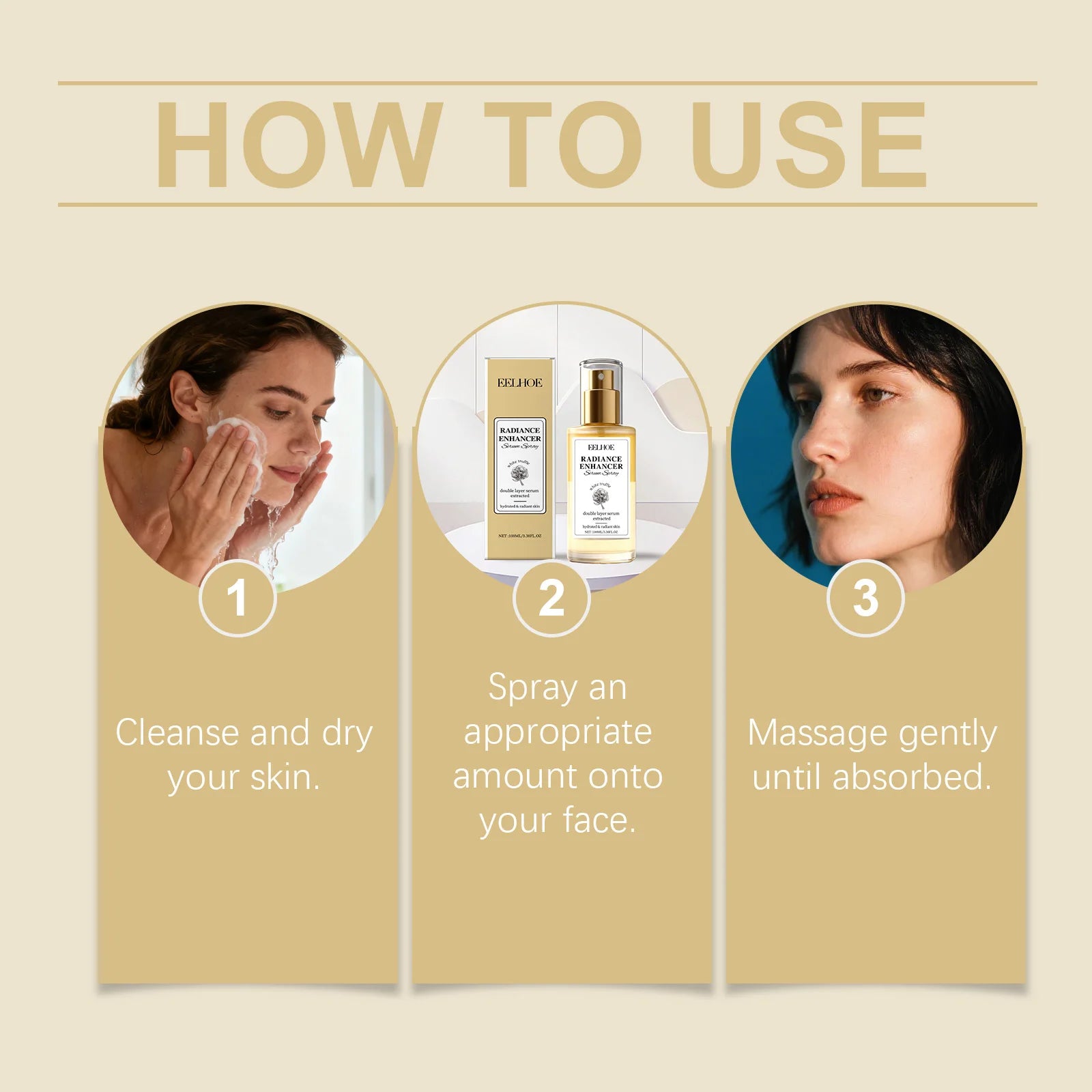 Eelhoe White Truffle Serum Spray – Brightening & Firming Face Serum Spray Oasis Select