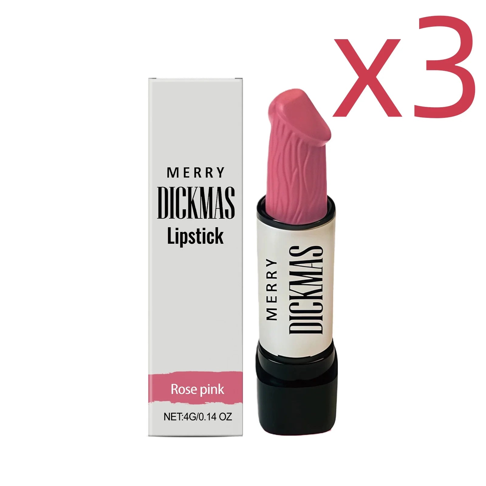 Multi-Color Lipstick Lasting Waterproof Gentle Moisturizing Naturally Pigmented Easy Lip Shaping Matte Texture Perfect Lip Gloss Oasis Select Rose Pink X 3