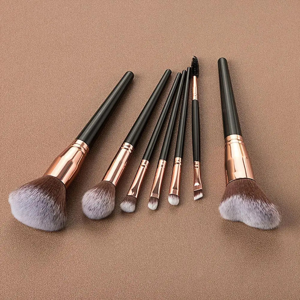 7PCs/Kit makeup brush custom Women Essential Foundation Makeup Brushes for Powder Concealers Eye Shadows Blush Make Up Brushes Oasis Select