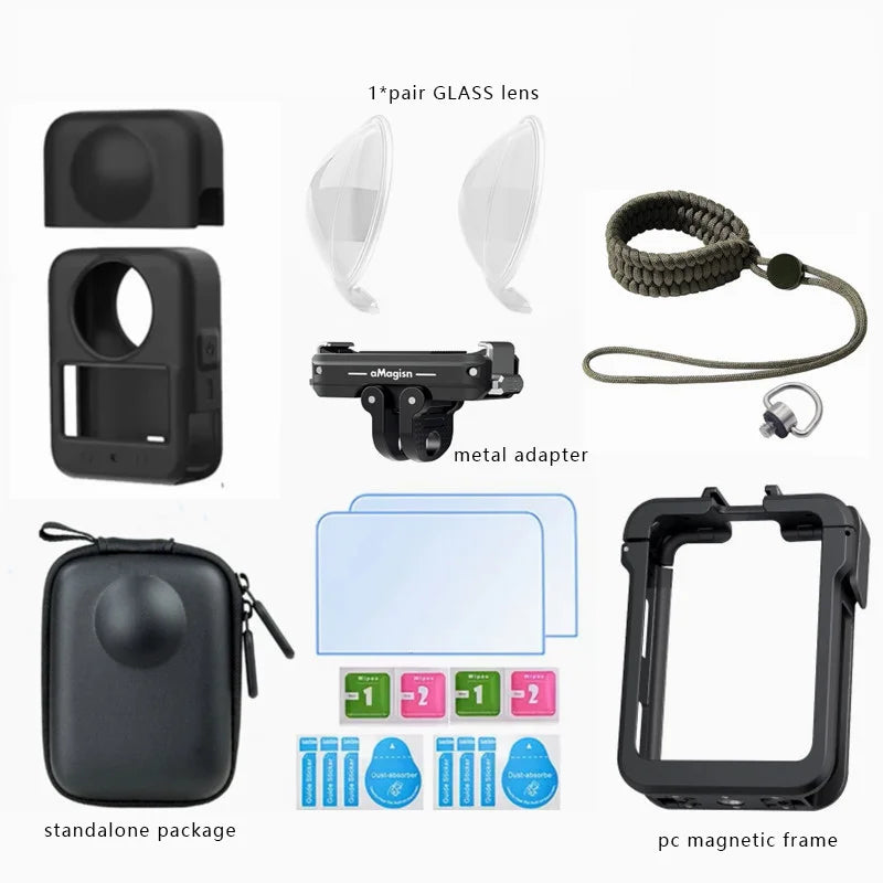 DJI Osmo 360 Accessories Kit – Cage, Glass & Mount