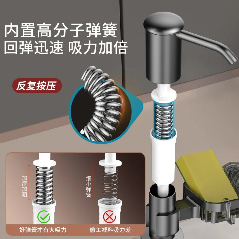 Soap Dispenser for Kitchen Sink, Kichen Sink Soap Dispenser,Extension Tube kit, Under Sink Soap Dispenser Pump, No Need More Ref Oasis Select