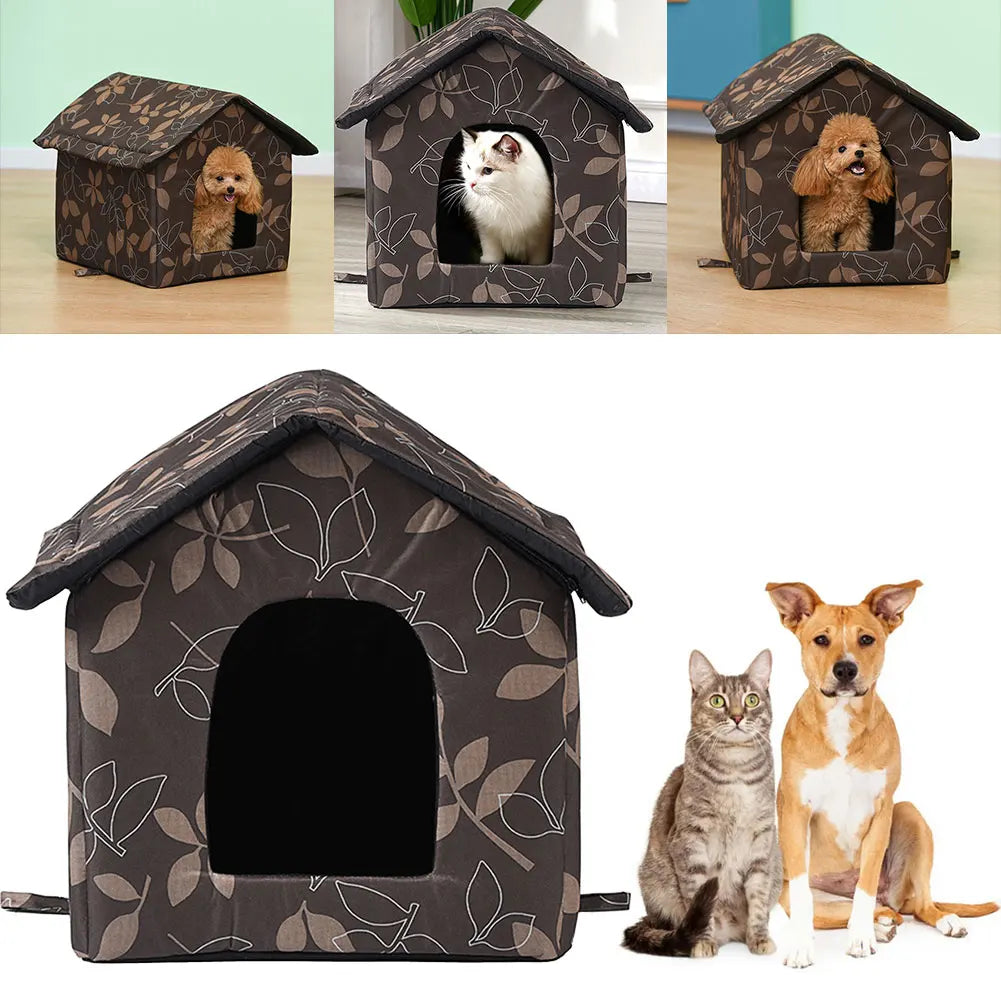 Waterproof Pet Bed House – Puppy Kennel & Kitten Cave Hut Pet Bed House Oasis Select