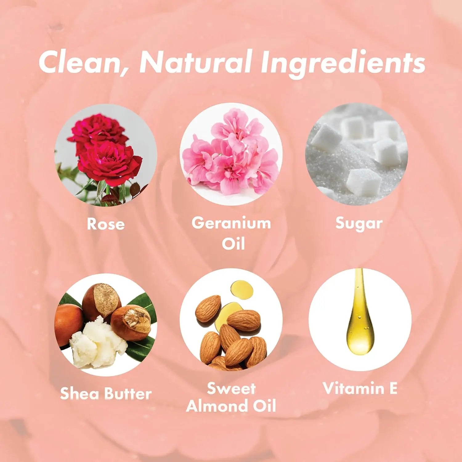 Rose Salt Body Scrub 250g – Collagen & Stem Cells Exfoliator