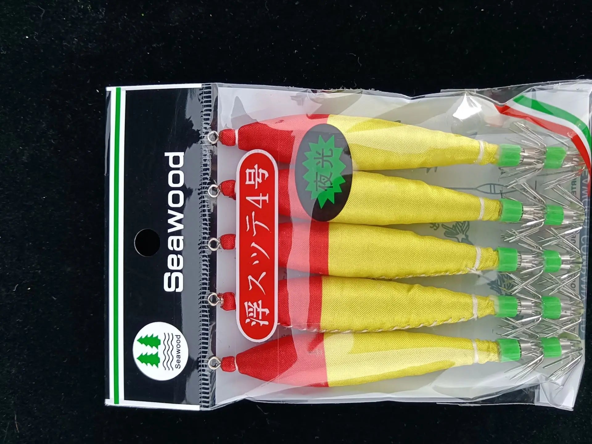 5pcs multi-color strong luminous squid needle 4.0 # octopus hook squid needle lure bait Oasis Select 13