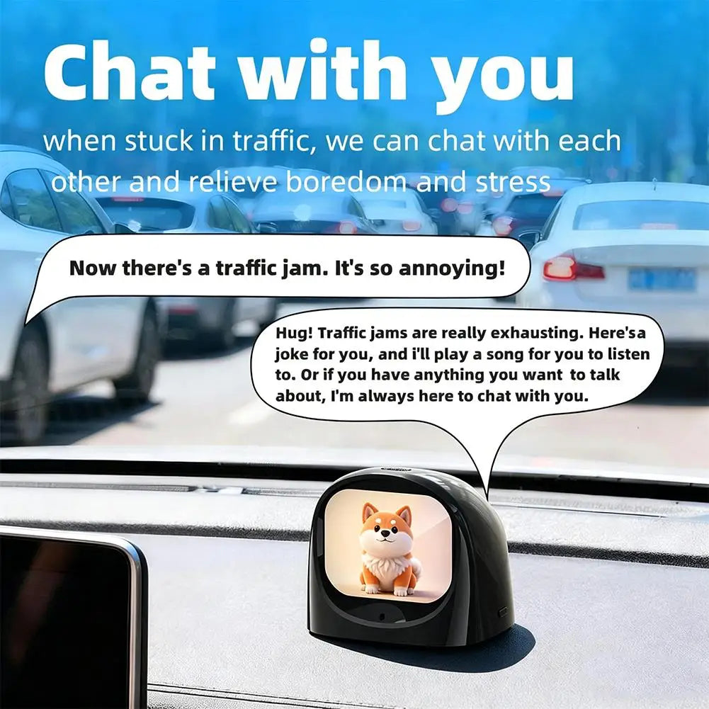 2026 Ai Robot Electronic Pet Intelligent Robot Car Toy Ornament With Facial Expressions Car Interior Gift Partner Decor Ornament Oasis Select
