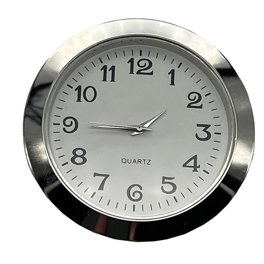 55mm Round Quartz Clock Insert – Arabic & Roman Numerals DIY DIY Clock Insert Oasis Select silver Arabic