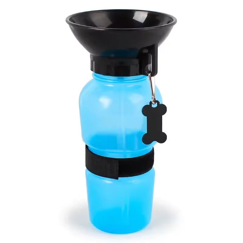 500ml Outdoor Squeeze Portable Pet Dog Water Bottle Large and Small Dog Travel Drinking Cup Supplies Suitable for Dogs and Cats Oasis Select blue-1pcs 500ml
