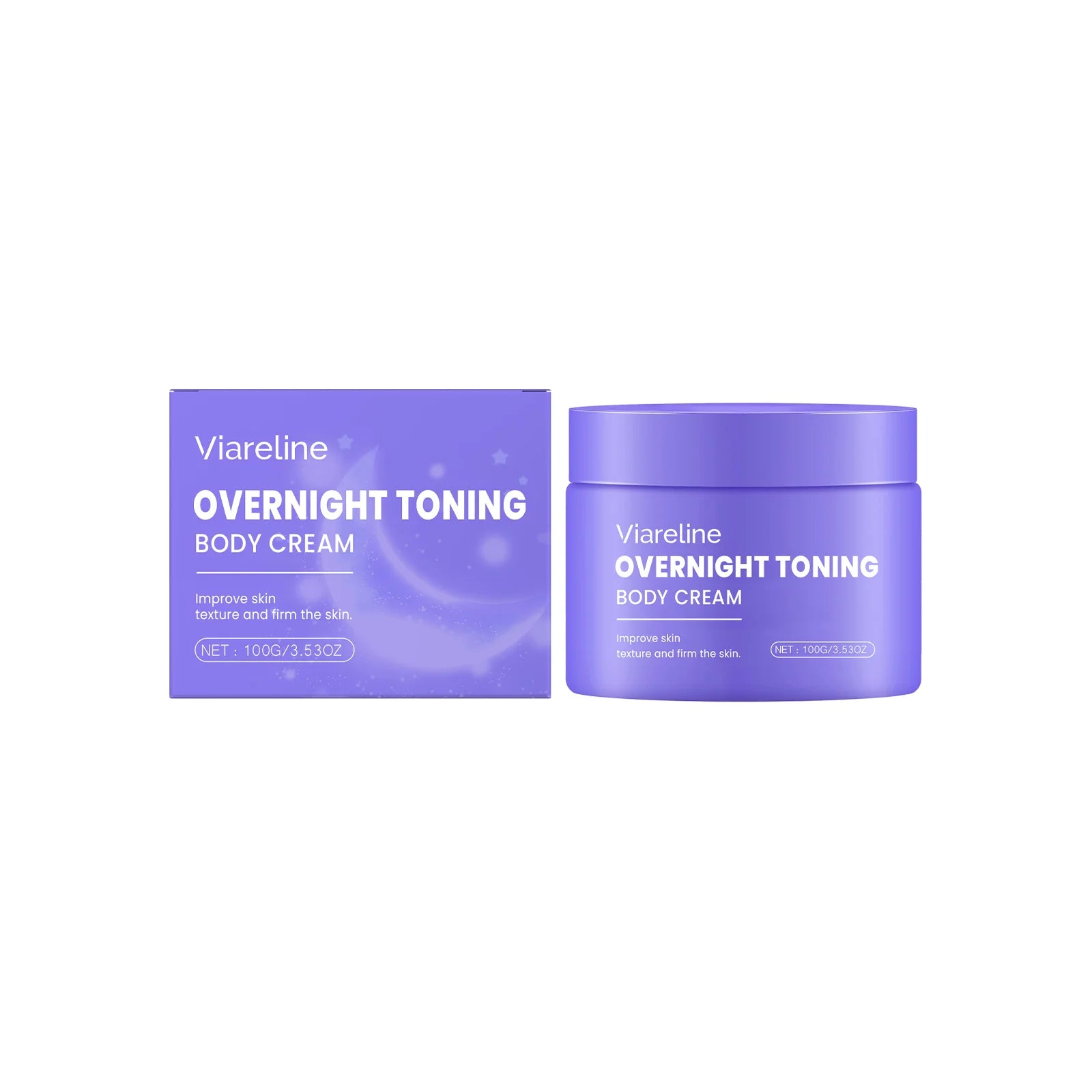 Viareline Body Shaping Cream – Firming & Toning Moisturizer Body Firming Cream Oasis Select 100g boxed