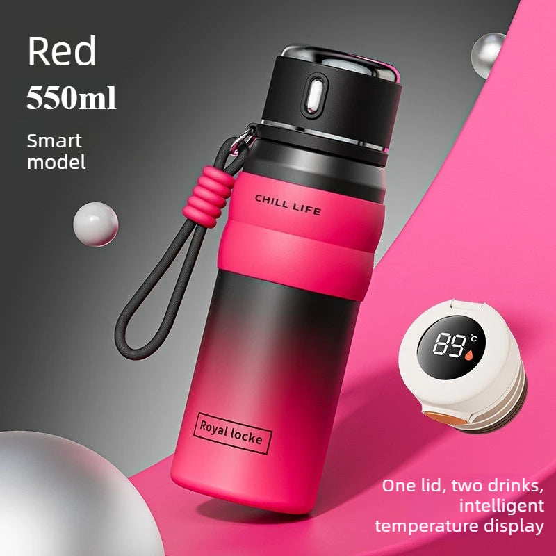 1PC Intelligent Insulated Cup Food Grade High Aesthetic Water Cup Light Luxury High-end and Portable Drinking Utensils Oasis Select 450-550ml A-550ml