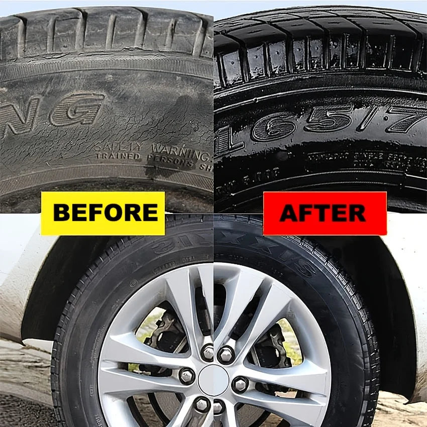 100g Car Tire Shine Wax – Gloss & Durable UV Protection