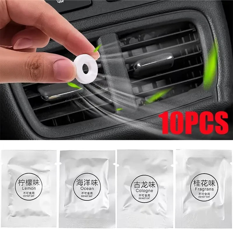 5/10/15pcs Car Air Freshener Supplement Car Vent Perfume Refill Replace Aroma Cotton Pads Perfume Fragrance Interior Accessories Oasis Select