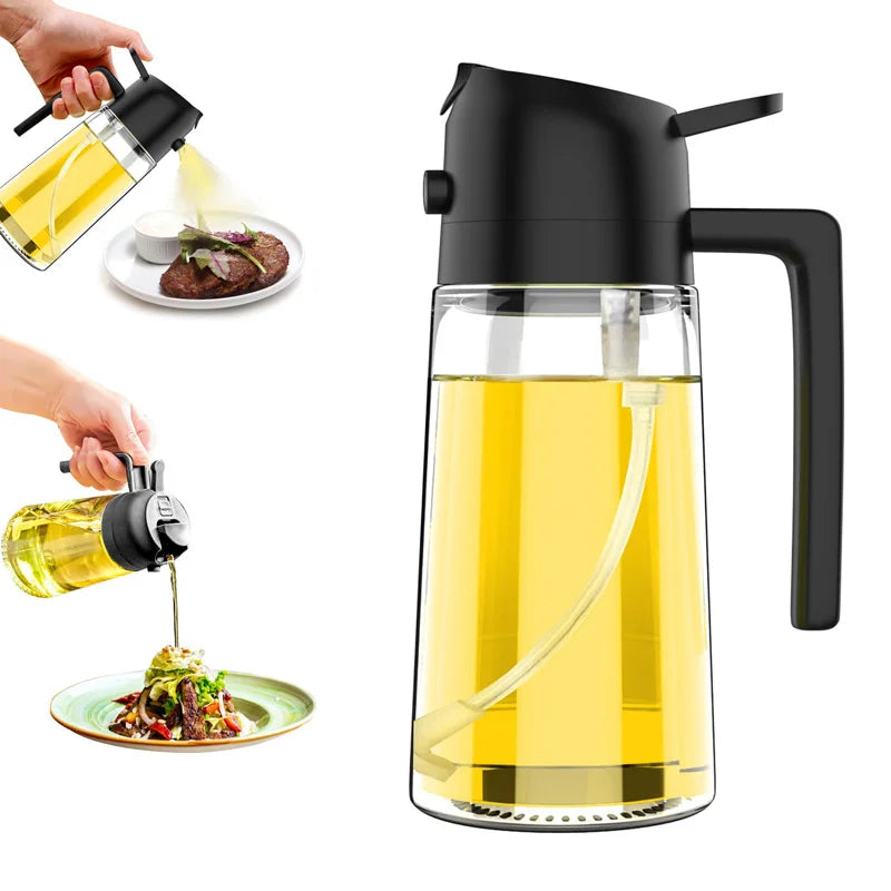 Spray Oil Sprayer Oil Cruet Spray Dual Purpose Kitchen Oils Spray Olive Oil Sprays Bottle Air Fryer Salad BBQ Kitchen Baking Oasis Select