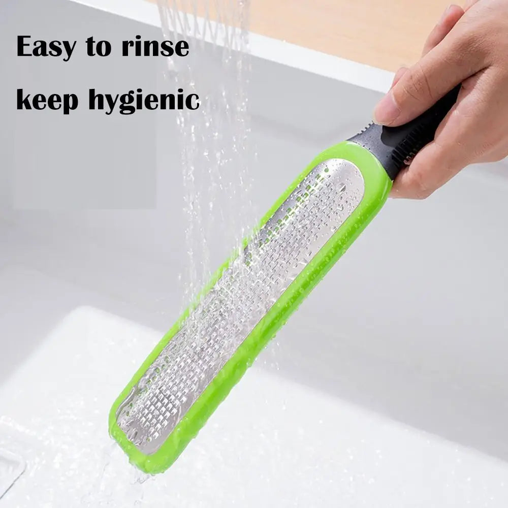 304 Stainless Steel Zester with Handle Sharp Kitchen Utensils Convenient with Protective Cover Fruit and Vegetable Grater Oasis Select