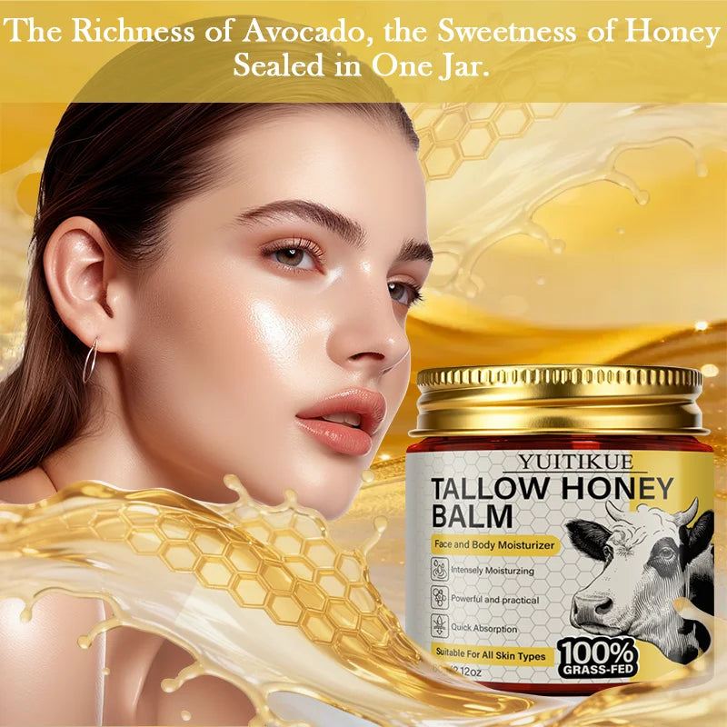 YUITIKUE Tallow Honey Balm – Non-Greasy Moisturising Face Cream