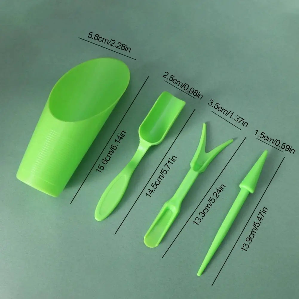 4-Piece Mini Garden Tool Set – Succulent & Potted Plant Kit