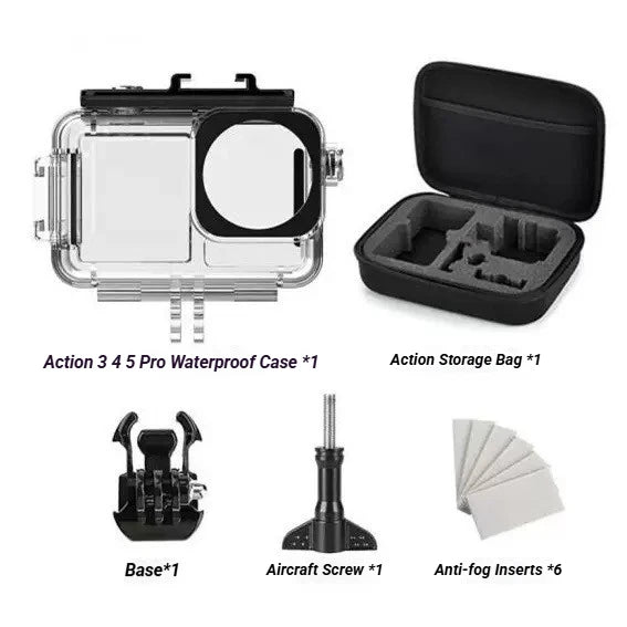 DJI OSMO Action 3/4/5 Pro 40M Waterproof Diving Housing Case